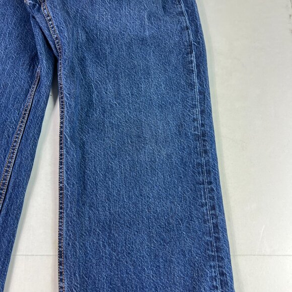 Abercrombie Fitch Jeans Women's 26x28* Loose High Rise Dark Blue Denim Tag 24S - Picture 3 of 16